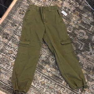 Olive Cargo Pants for Women